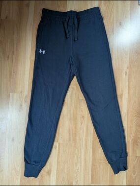 Under Armour Women’s Black Jogger Sweatpants Athletic Lounge Pants Size XS